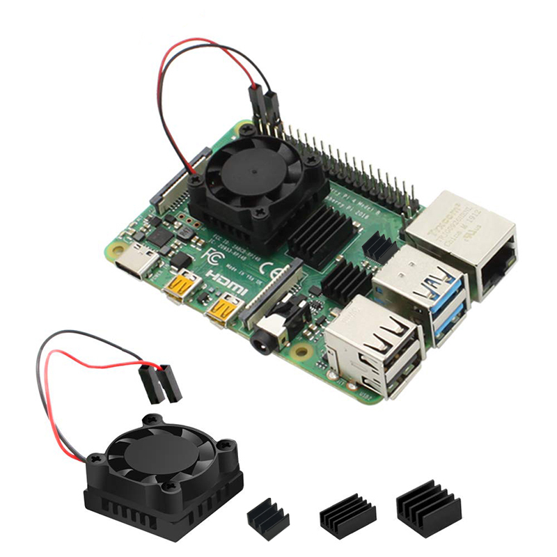 Raspberry Pi Water Cooling Kit - Conjunto de ventilador de radiador de
