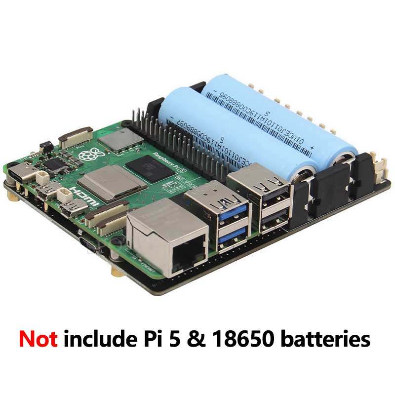 Raspberry Pi Uninterrupted Power Supply Ups 18650 - Placa de expansão de gerenciamento de