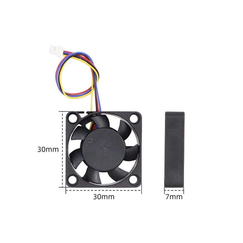 Raspberry Pi Water Cooling Kit - Ventilador ajustável de velocidade pwm 5v