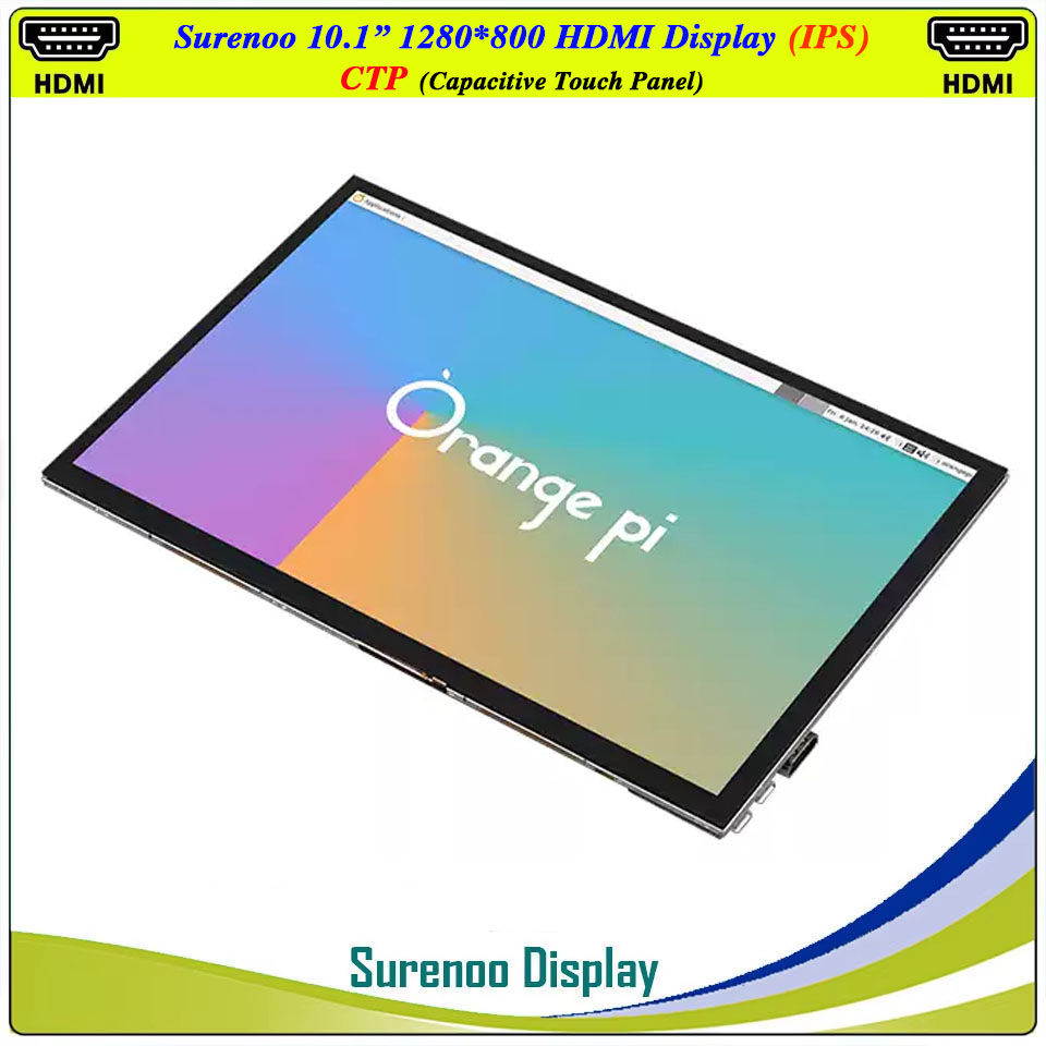 Raspberry Pi 10.1 Inch Capacitive Touch Screen Ips - Módulo de Display LCD de 10.1