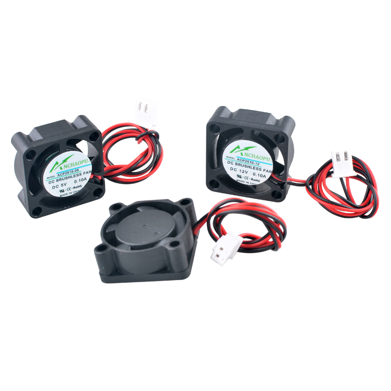 Raspberry Pi Water Cooling Kit - Ventilador ANCHAOPU 2.5cm 25mm 25x25x10mm DC5V/12V/24V