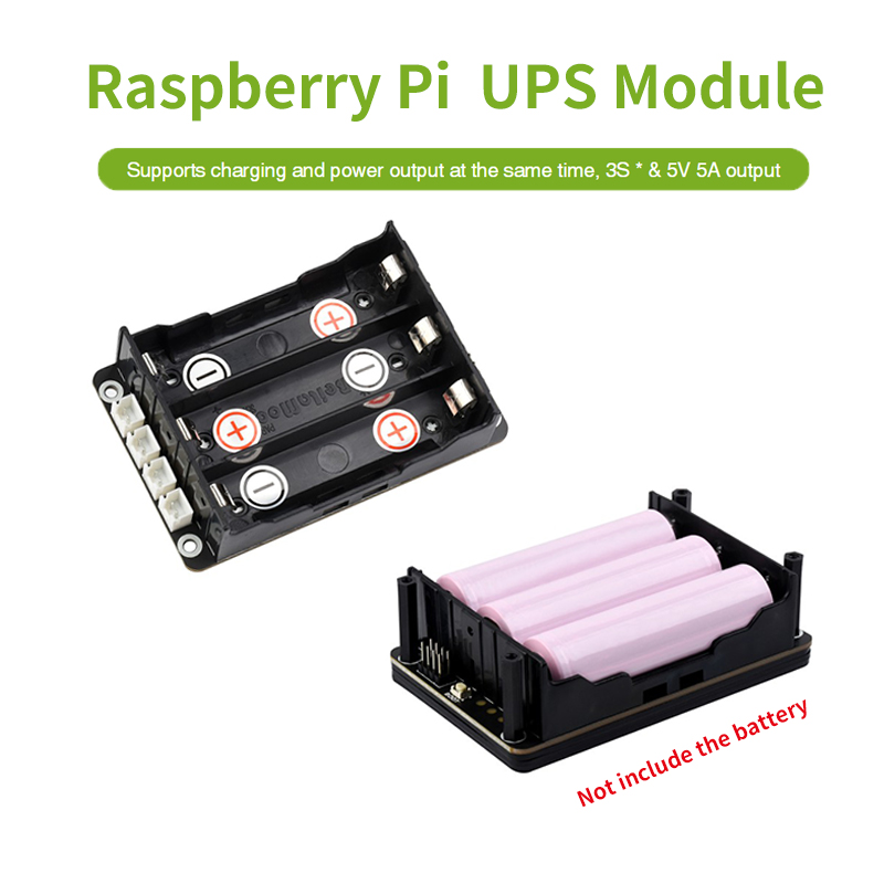 Raspberry Pi Uninterrupted Power Supply Ups 18650 - HAT UPS para Raspberry Pi 5