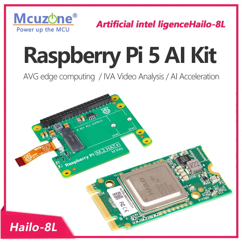 Raspberry Pi Ai Kit Hailo-8L - Kit Raspberry Pi 5 AI HAT,