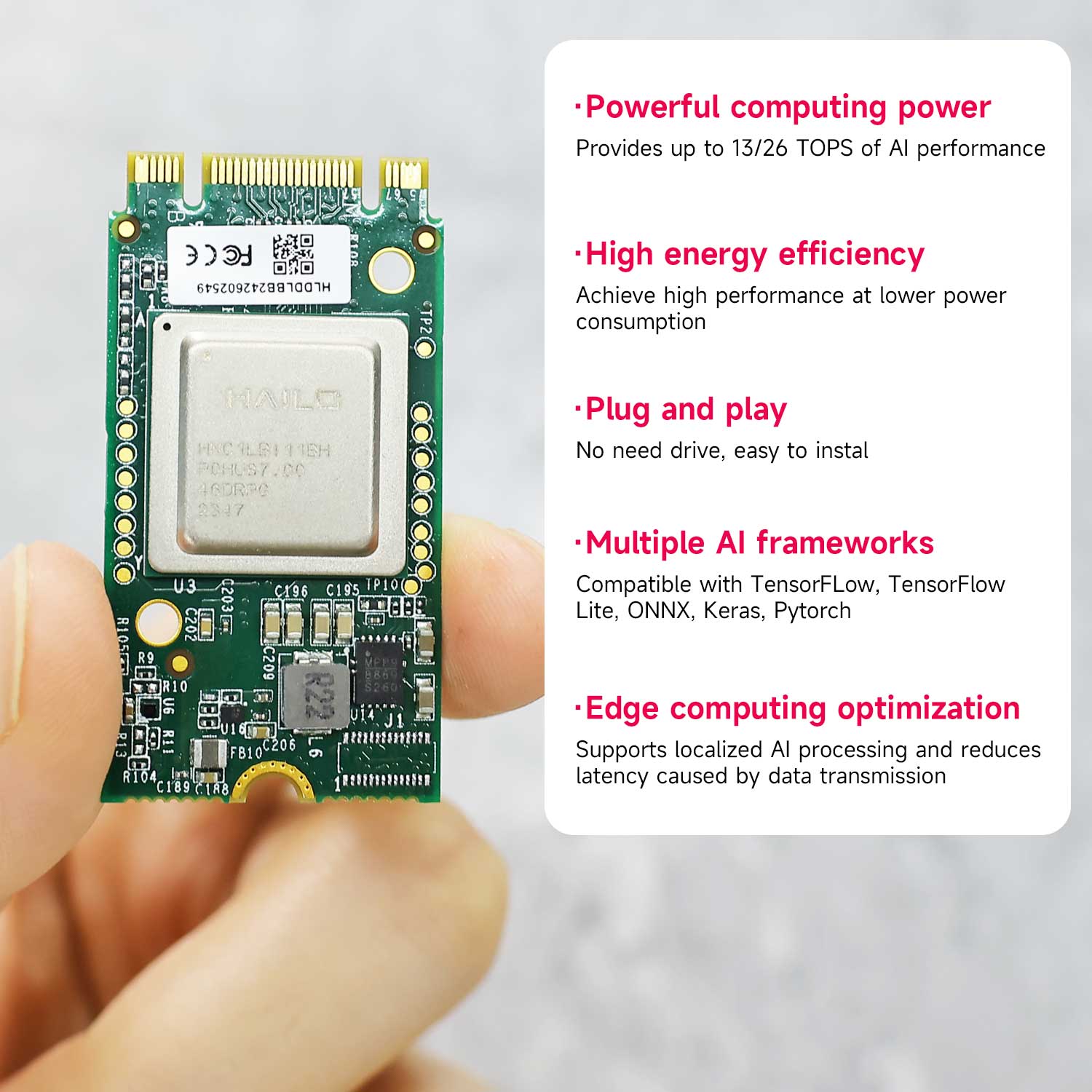 Hailo 8/8l módulo de aceleraçã - Raspberry Pi Ai Kit Hailo-8L avaliação e preço