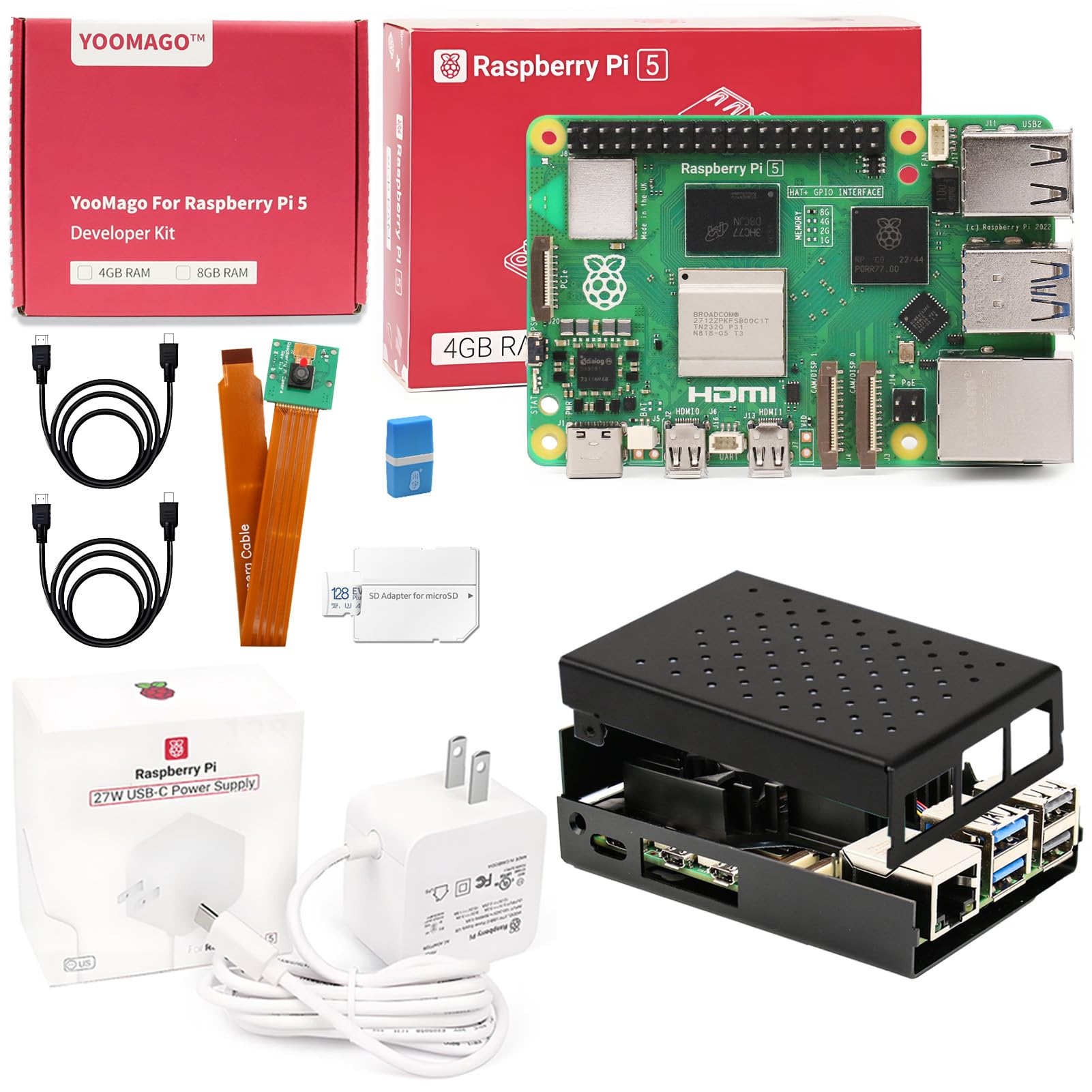 Novo Kit Completo de Placa de  - Raspberry Pi 4 8Gb Ram Kit avaliação e preço
