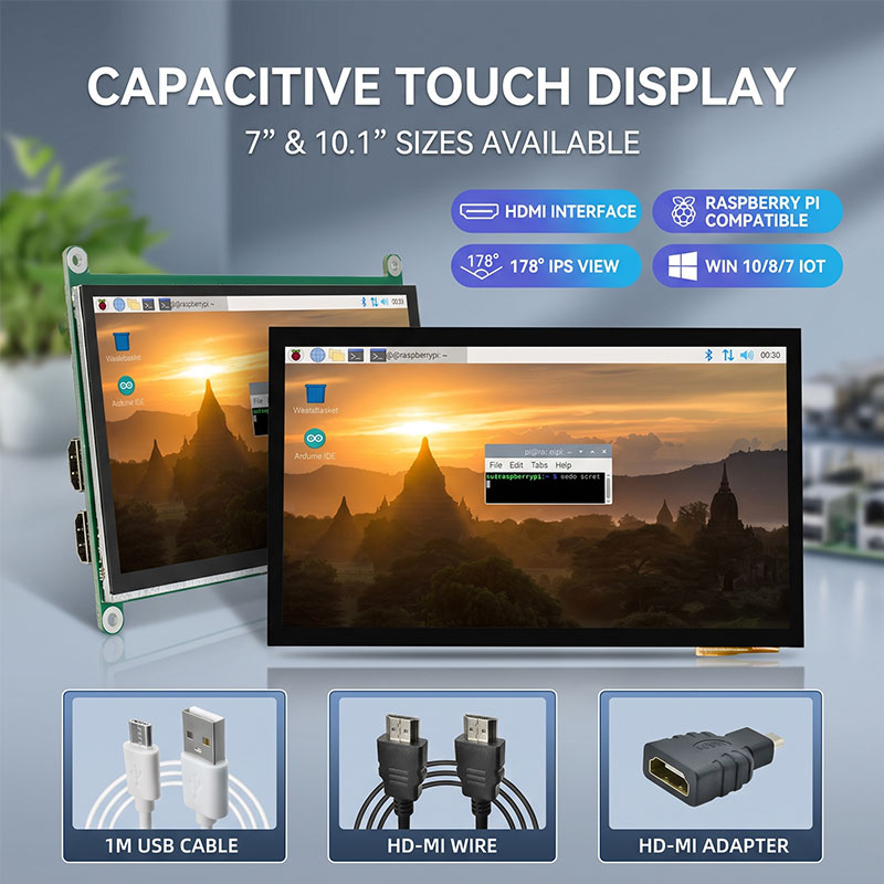Monitor Touchscreen IPS HDMI d - Raspberry Pi 10.1 Inch Capacitive Touch Screen Ips avaliação e preço