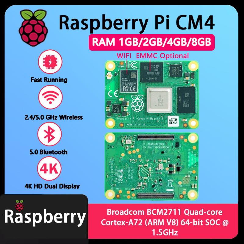Raspberry Pi CM4 1GB/2GB/4GB/8 - Raspberry Pi Compute Module 4 8Gb 32Gb Emmc avaliação e preço