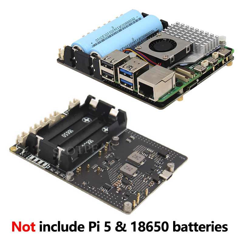 Placa UPS Raspberry Pi 5 18650 - Raspberry Pi Uninterrupted Power Supply Ups 18650 avaliação e preço
