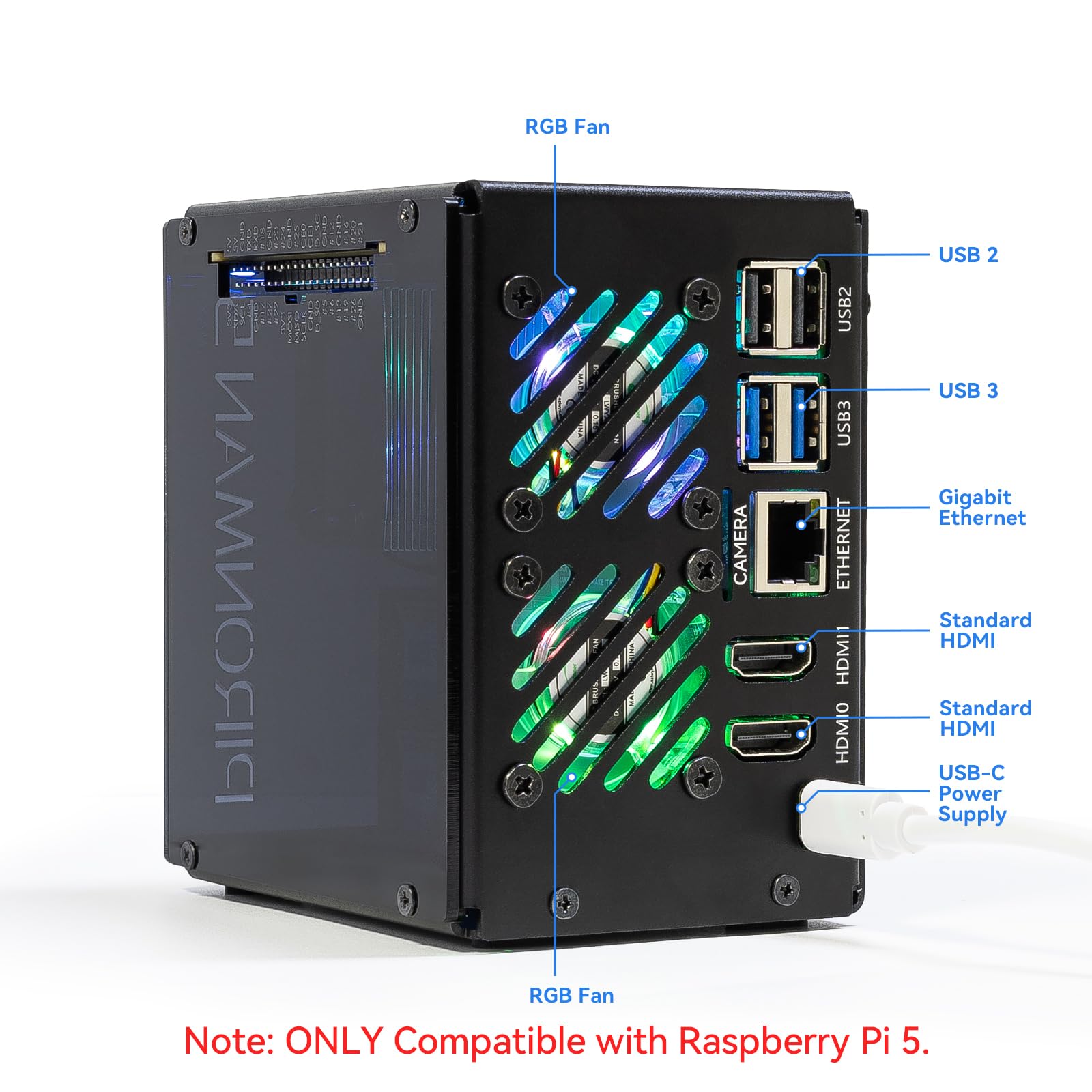 Pironman 5-MAX Dual NVMe M.2 S - Raspberry Pi Ai Kit Hailo-8L avaliação e preço
