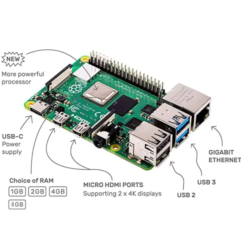 2026 Quente! Lorida Raspberry  - Raspberry Pi 4 8Gb Ram Kit avaliação e preço