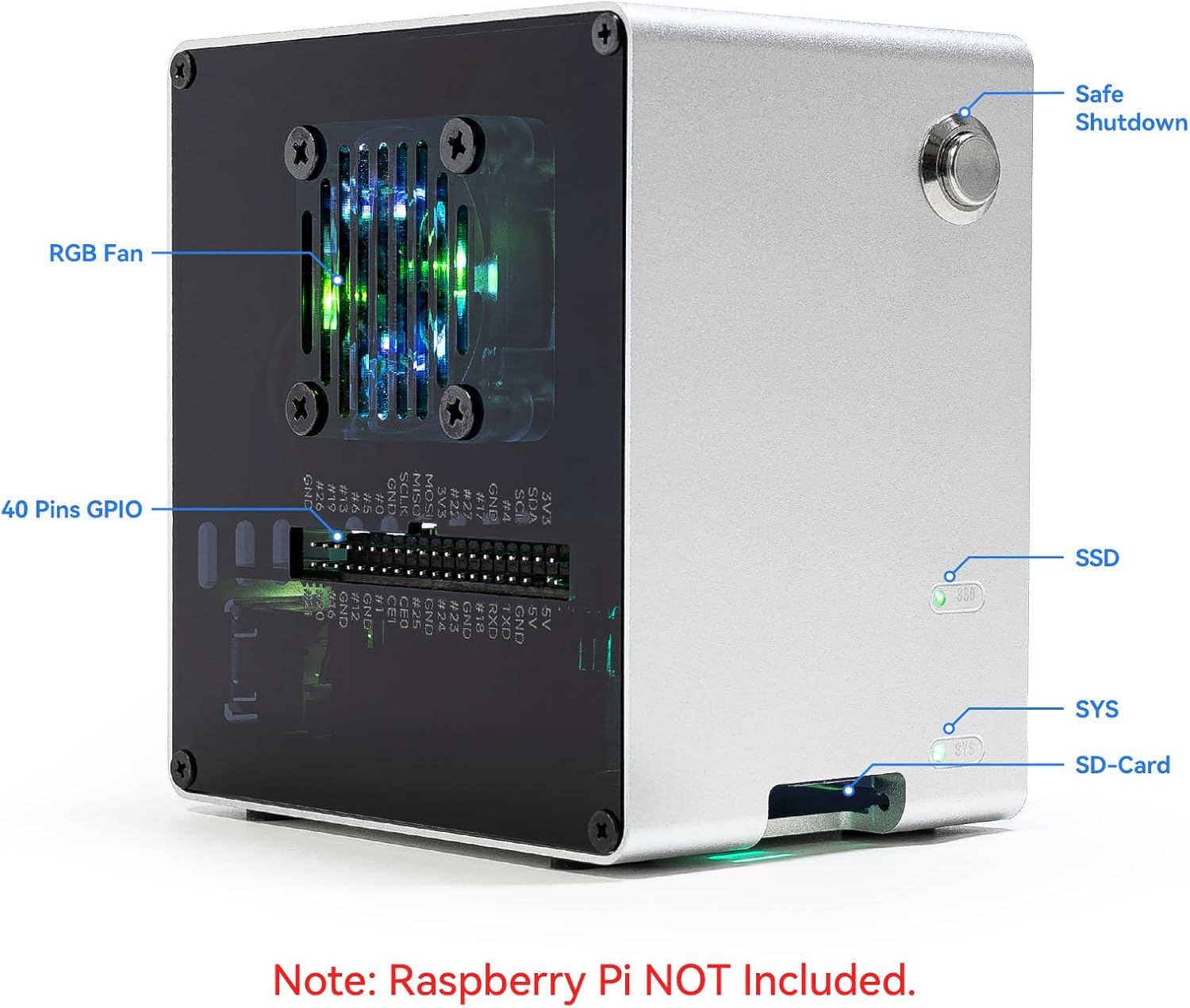 Pironman 5-Mini NVMe M.2 SSD P - Raspberry Pi Ai Kit Hailo-8L avaliação e preço
