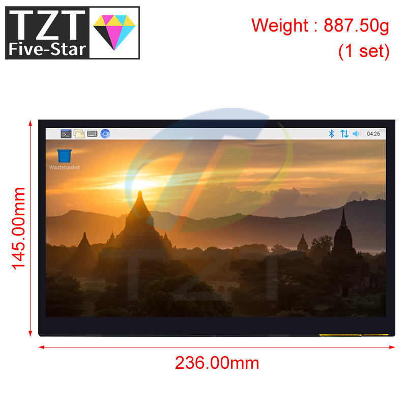 Tzt 10.1 Polegada módulo de ex - Raspberry Pi 10.1 Inch Capacitive Touch Screen Ips avaliação e preço