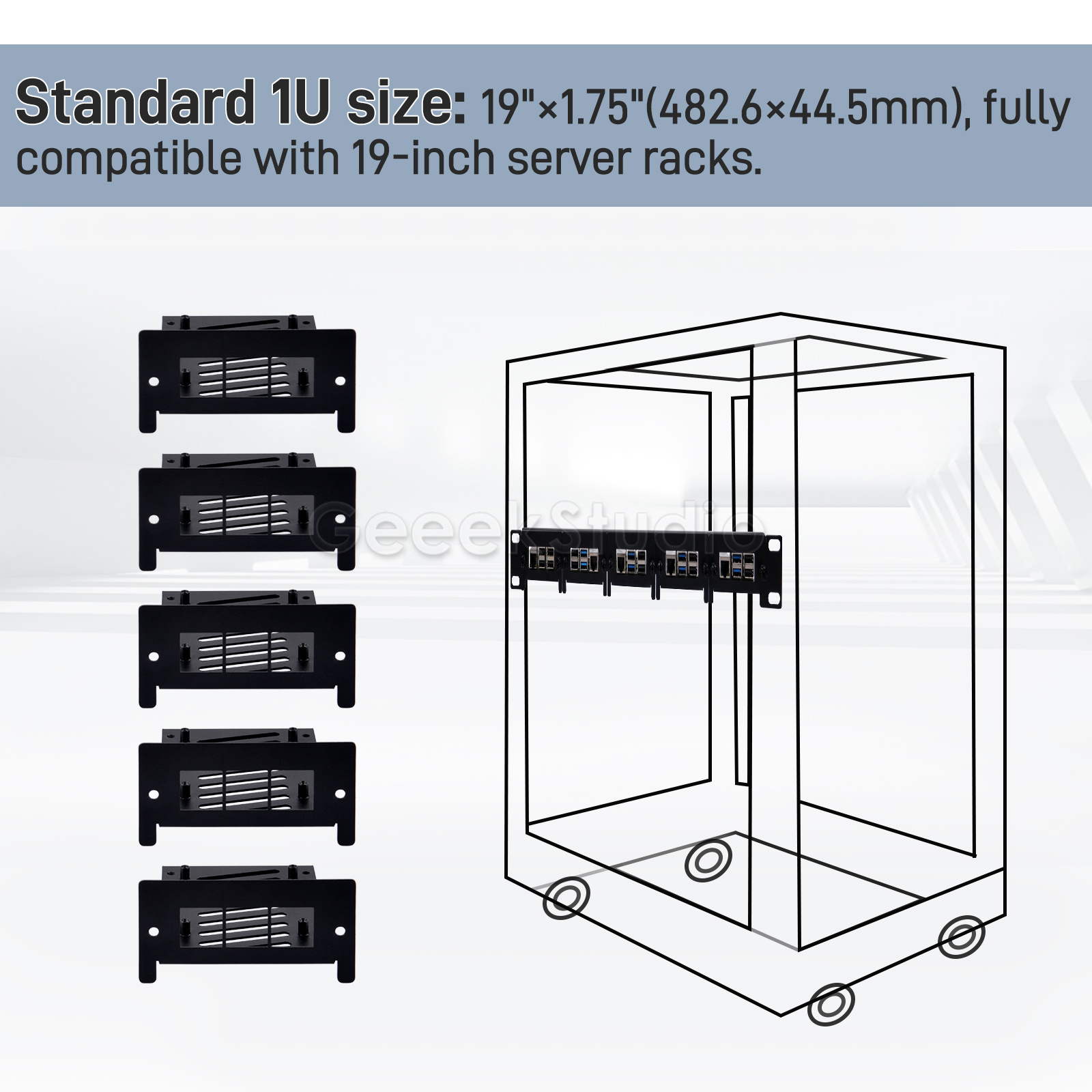 Montagem em rack 1U para Raspb - Raspberry Pi Rackmount 1U 19 Inch avaliação e preço