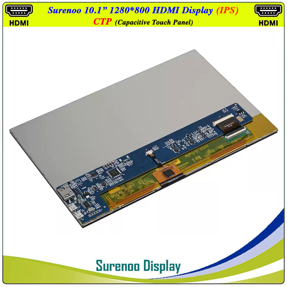 Módulo de Display LCD de 10.1  - Raspberry Pi 10.1 Inch Capacitive Touch Screen Ips avaliação e preço