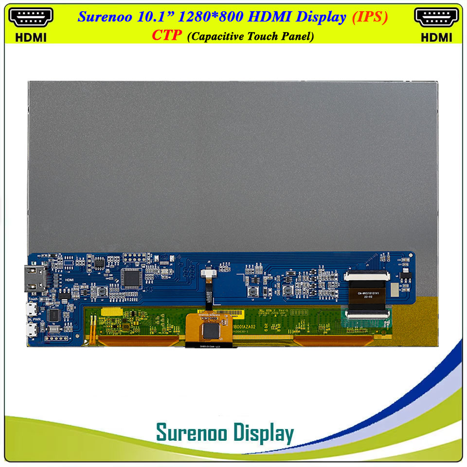 Módulo de Display LCD de 10.1  - Raspberry Pi 10.1 Inch Capacitive Touch Screen Ips avaliação e preço